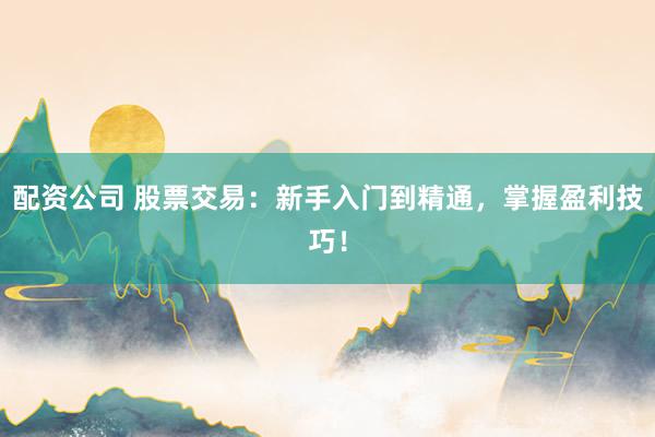 配资公司 股票交易：新手入门到精通，掌握盈利技巧！