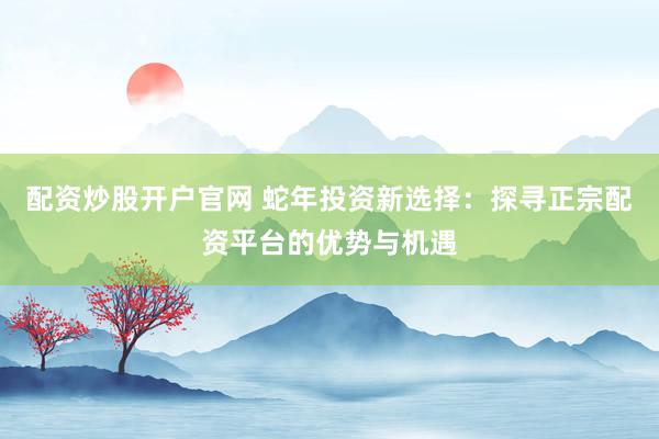 配资炒股开户官网 蛇年投资新选择：探寻正宗配资平台的优势与机遇